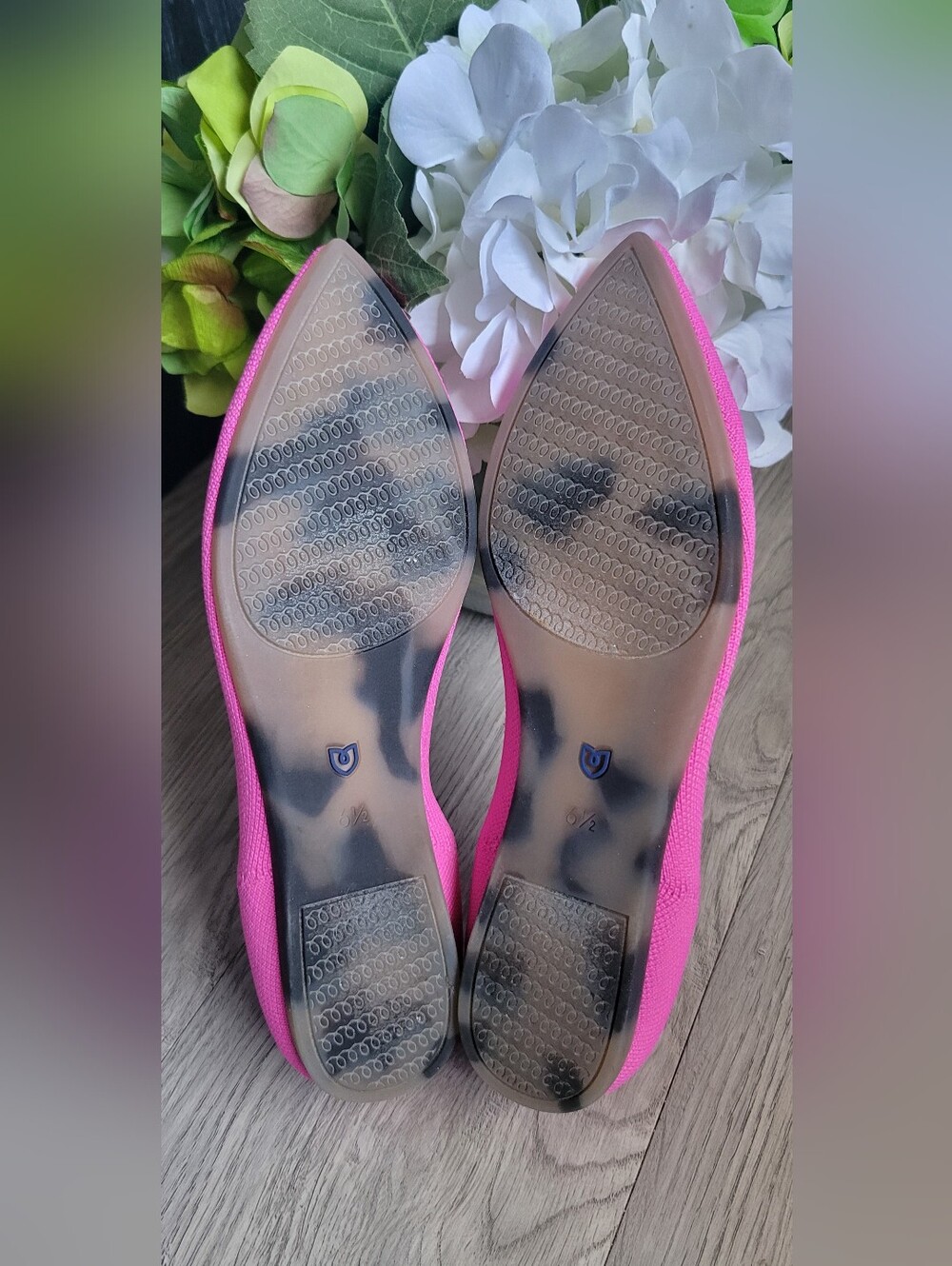Rothy's The Point Dragon Fruit Hot Pink Flats, Women's US 6.5 EU 36.5 - Picture 13 of 16
